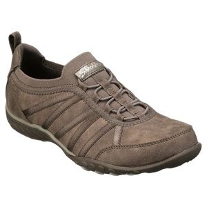 Skechers Breathe Easy Remember Me Bungee Comfort Slip-on Sneaker dark taupe